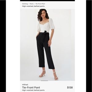 Aritzia Wilfred Tie-front Pant
